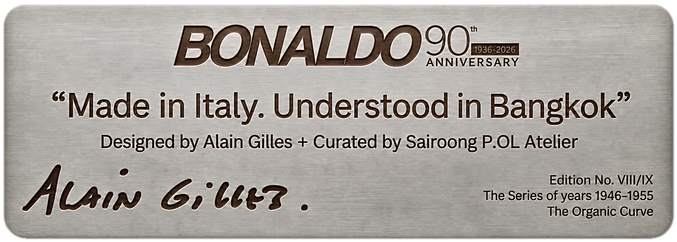 Brass plaque — Edition No. VIII/IX, The Series of years 1946–1955, The Organic Curve