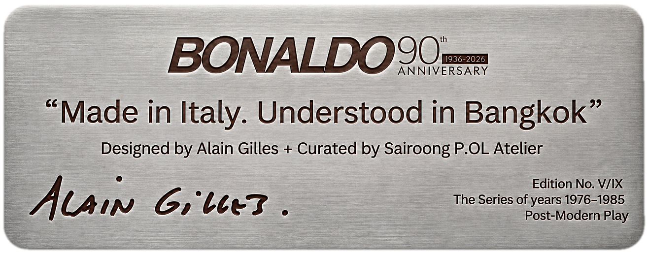 Brass plaque — Edition No. V/IX, The Series of years 1976–1985, Post-Modern Play