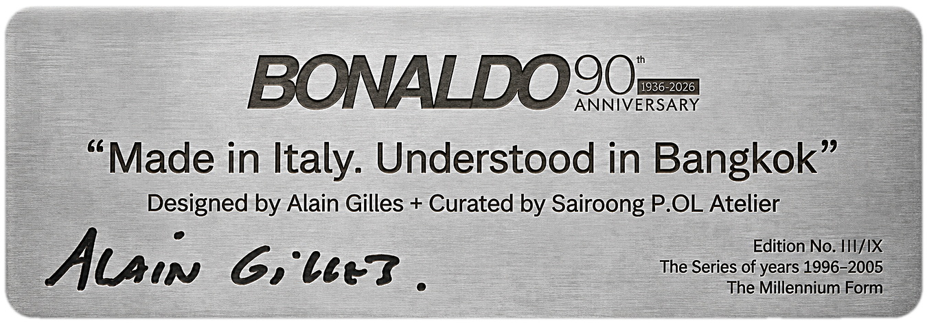 Brass plaque — Edition No. III/IX, The Series of years 1996–2005, The Millennium Form