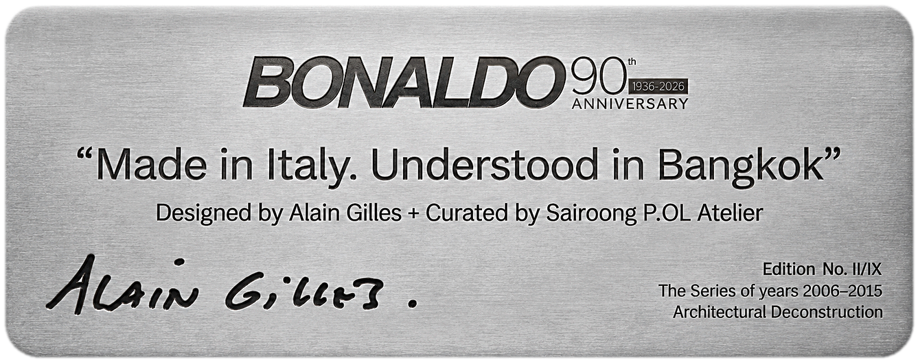 Brass plaque — Edition No. II/IX, The Series of years 2006–2015, Architectural Deconstruction
